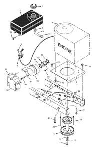 Part Location Diagram of 094349 Murray Guide, Belt
